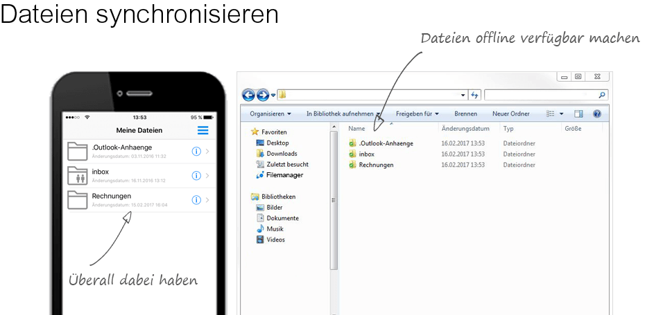 screenshot of Business Filemanager